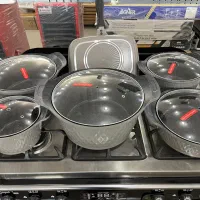 سرویس قابلمه چدن سرامیک گیاهی ۱۹ پارچ در گنجینه