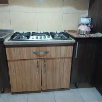 گاز صفحه ای استیل محکم و ضخیم همراه کابینت|اجاق گاز و لوازم برقی پخت‌وپز|شیراز, فرگاز|دیوار