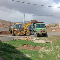 تخریب ، خاکبرداری ، با بیل مکانیکی وکامیون