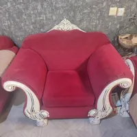 فروش مبلمان۷ نفره+میز جلو مبلی  به دلیل کمبود جا|مبلمان خانگی و میز عسلی|رشت, کاکتوس|دیوار