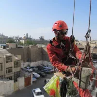 کار در ارتفاع،راپل، بندباز، طناب، ارتفاع