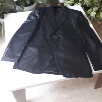 کت و شلوار مردانه مشکی سایز ۵۰ کاملانوهمراه باکاور