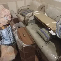 جنس چرم وچوب وضعیت ظاهری، اقلام همراهمثل عسلی|مبلمان خانگی و میز عسلی|سامان, |دیوار