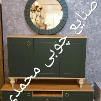 کنسول با اینه گرد مدل حانی|بوفه، ویترین، کنسول|قم, نیروگاه|دیوار