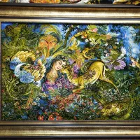 تایلو فرش دایره هستی