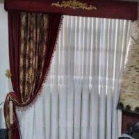 پرده حریر زربافت به همراه کتیبه