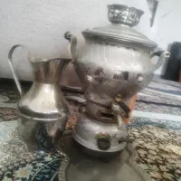سماور گازی همراه پارچ وسینی|سماور، چای‌ساز، قهوه‌ساز|قدس, شهر‌قدس|دیوار