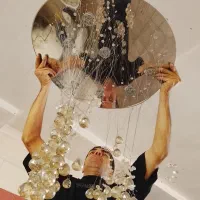 لوستر LiD کریستالی|لوستر و چراغ آویز|تهران, بهداشت|دیوار