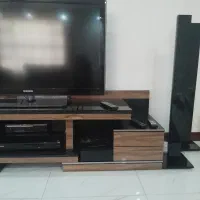 میز تلوزیون و تلوزیون|تلویزیون و پروژکتور|قدس, شهر‌قدس|دیوار