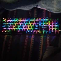کیبرد مکانیکال GREEN GK802 RGB سوئیچ آبی|قطعات و لوازم جانبی رایانه|رشت, شهرک آیت الله منتظری|دیوار