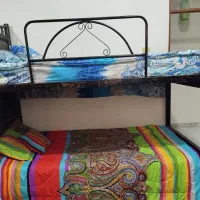 تخت دو طبقه فلزی به همراه دو تشک رویال|تخت و سرویس خواب|بوشهر, |دیوار