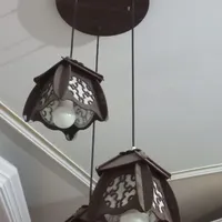 لوستر ۳ شاخه و‌ لوستر تلفیقی