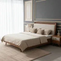 تخت خواب سرویس خواب میزارایش پاتختی ، عمارت چوب