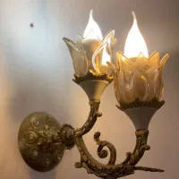 سه عدد لوستر برنز اصل|لوستر و چراغ آویز|فردیس, ثابتی|دیوار