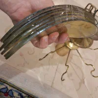 لوستر برنجی کریستالی|لوستر و چراغ آویز|تهران, زعفرانیه|دیوار