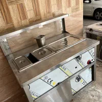 تاپینگ گرم استیل ویترین دار ۱/۲۰همراه بنماری استیل