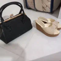 یک عدد کیف مجلسی به همراه دمپایی مجلسی