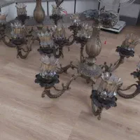 دو عدد لوستر ۶ شاخه|لوستر و چراغ آویز|رشت, گلسار|دیوار