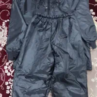 کاپشن و شلوار خزدار با کلاه موتور سواری