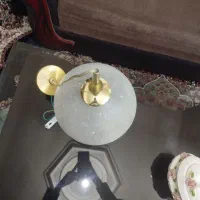 لوستر گرد شیشه ای زیبا|لوستر و چراغ آویز|مشهد, شهید معقول|دیوار
