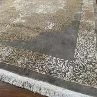 فرش ماشینی آرمانی 700 شانه باسیل 7115 طرح وینتیج