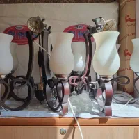 ۲عددلوستر۵لاله|لوستر و چراغ آویز|کرمانشاه, |دیوار