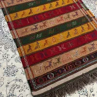 گلیم بی واسطه|گلیم، جاجیم، گبه|اصفهان, آزادگان|دیوار