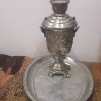 سماور مینیاتوری قدیمی قلم کاری شده اصفهان