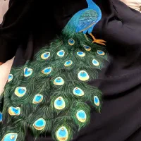 مانتو عبایی مجلسی طرح طاووس|لباس|آران و بیدگل, |دیوار