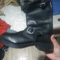 بوت چرم طبیعی پنجه فلزی