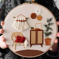 قاب گلدوزی|صنایع دستی و سایر لوازم تزئینی|تهران, ازگل|دیوار