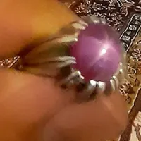 انگشتر نقره یاقوت استار صورتی  عقیق یمنی وفیروزه|جواهرات|کرمانشاه, |دیوار