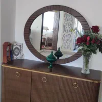آینه کنسول  میز تلویزیون خیلی نو در حد جهیزیه عروس