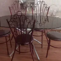 میز ناهار خوری ۶ نفره همراه با ۶عدد صندلی فرفوژه