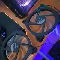 دو عدد فن rgb با خنک کنندگی خوب