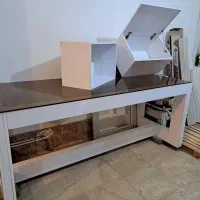 میز ام دی اف رویه شیشه|دفتر کار|قره ضیاالدین, |دیوار