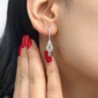 گوشواره میخی نقره آب طلا نانو فلاور کد001248 کادو|بدلیجات|تبریز, |دیوار