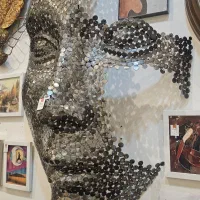 مجسمه دیوار کوب فلزی خاص|مجسمه، تندیس، ماکت|مشهد, توس (بلوار توس)|دیوار