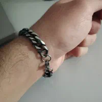 دستبند کارتیر استیل سیاه قلم