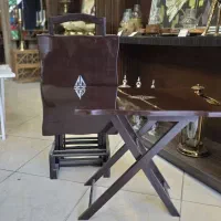 میز عسلی تاشو وسط برنز