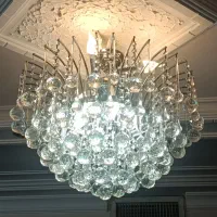 لوستر کرستال|لوستر و چراغ آویز|زاویه, |دیوار