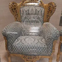 مبل سلطنتی ۹نفره مدل پادشاهی تمام راش پارچه ترک نو