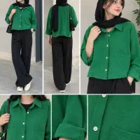 کت سبز بسیار زیبا نو فقط۶۸۰