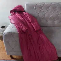 بافت.بافتهای ترک مانتو..کاپشن بلند سرخابی|لباس|تهران, یوسف‌آباد|دیوار