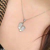 گردنبند تاج دار قلب قرمز نقره عیار 925 جواهری کادو|بدلیجات|تبریز, |دیوار