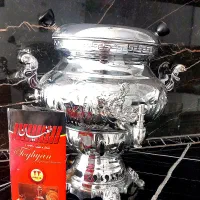 سماور گازی طغیان مدل شکمی قلم کاری
