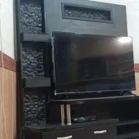 زیر تلویزیون چوبی