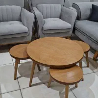 میز وعسلی . مبلمان .میز جلو مبلی چوبی. میز عسلی
