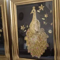 تابلو طاووس زیبا دو عدد