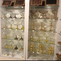 قندان فنجان گل رز لب‌طلا پارچ لیوان رنگی سطل چوبی|ظروف سرو و پذیرایی|مشهد, کوثر|دیوار